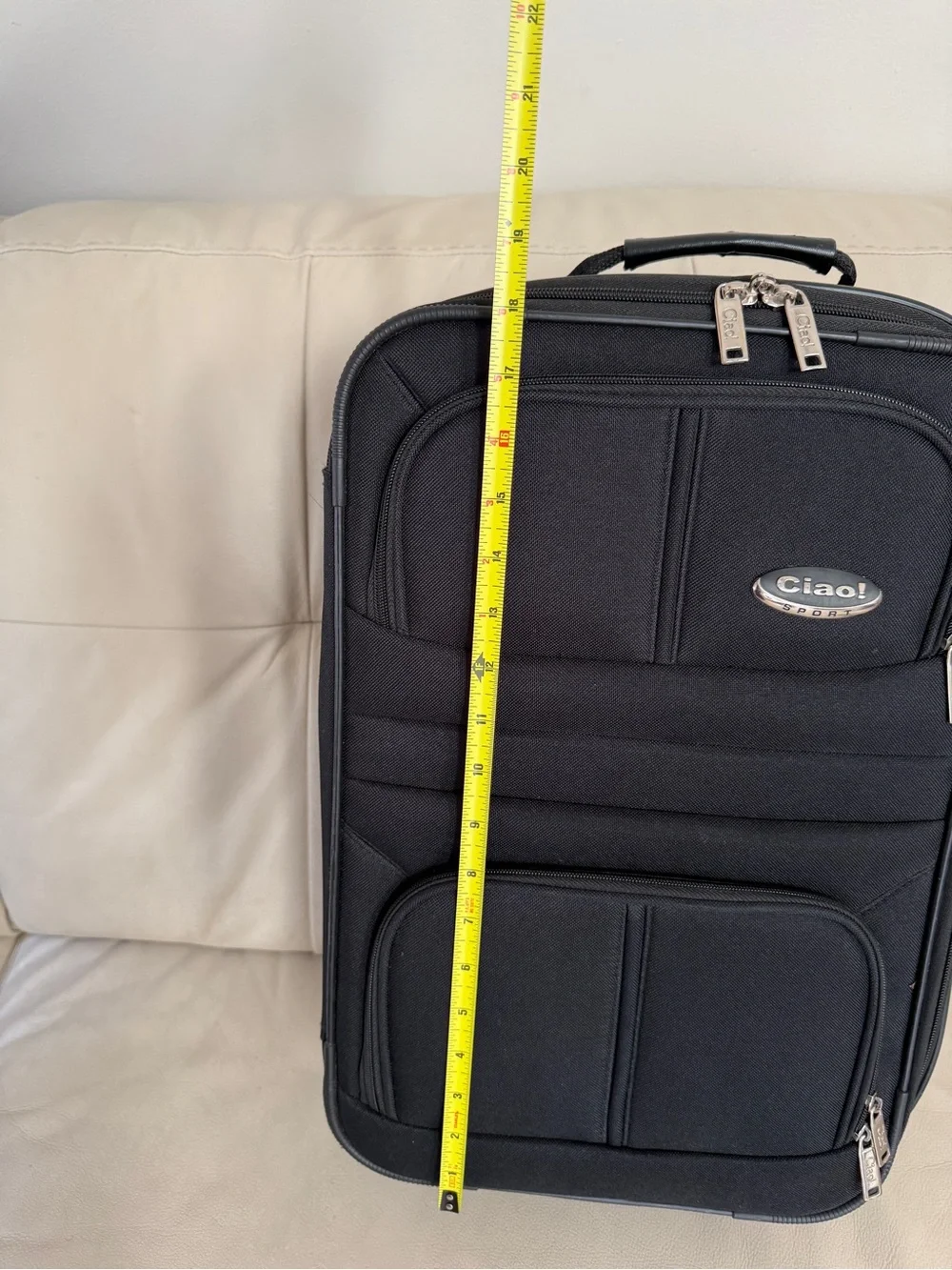 Sport Black Carry-On Travel Bag, Ciao!